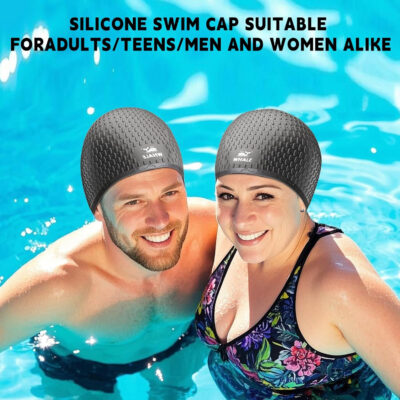 689c55c9b619af857b7c159a6c67a659383b7535d99dcd3362e0d.jpg Large Swim Cap Silicone Swim Cap Keep Your Hair Dry While Swimming