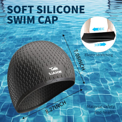 689c55cf0646ec88af8c3e64da77427cfccd718699618df128be1.jpg Large Swim Cap Silicone Swim Cap Keep Your Hair Dry While Swimming