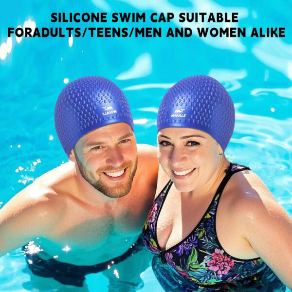 689c55da1e2769405991c3e69fd3ac304a38665355a9f5bcc59e9.jpg Large Swim Cap Silicone Swim Cap Keep Your Hair Dry While Swimming