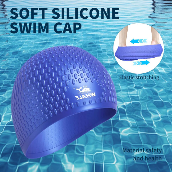 689c55dc30161fcf6920654cba1af26ceb3c32521870481bcdc62.jpg Large Swim Cap Silicone Swim Cap Keep Your Hair Dry While Swimming