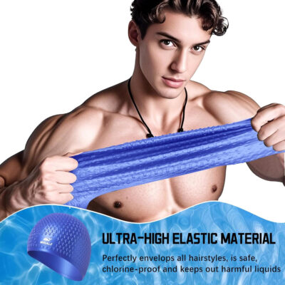 689c55de16e71236b19a1d83641f15a1044d3cc5d601930126831.jpg Large Swim Cap Silicone Swim Cap Keep Your Hair Dry While Swimming