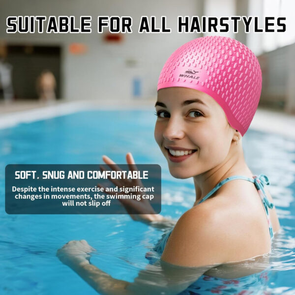 689c55e56e054d2649c192d2d99698ce533c9f51ab559c0a9450b.jpg Large Swim Cap Silicone Swim Cap Keep Your Hair Dry While Swimming