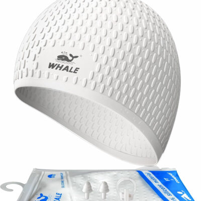 689c55ecced466cf0f243dd9754a9f8ef082de4234b4f25b6c197.jpg Large Swim Cap Silicone Swim Cap Keep Your Hair Dry While Swimming