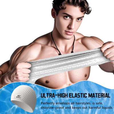 689c55f63d9a9656175cf24877930e39efd012eca7bd92324f854.jpg Large Swim Cap Silicone Swim Cap Keep Your Hair Dry While Swimming