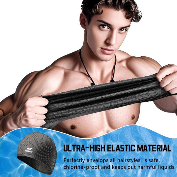 Large Swim Cap Silicone Swim Cap Keep Your Hair Dry While Swimming