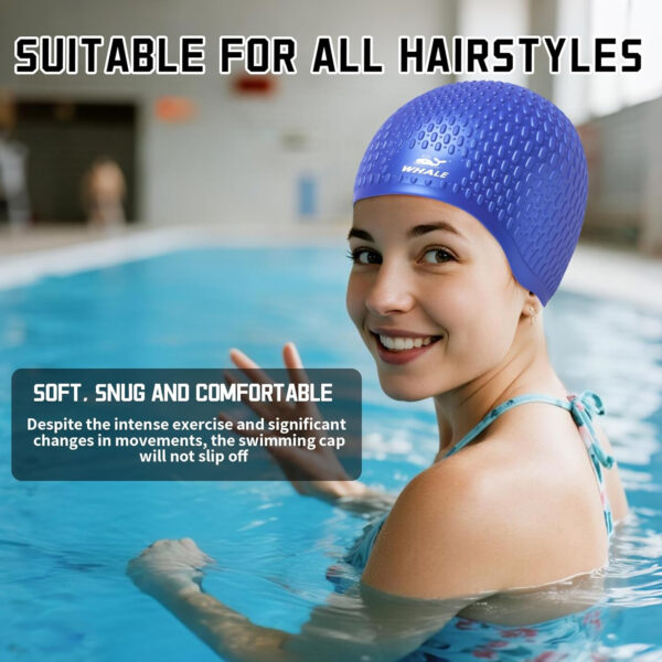 Large Swim Cap Silicone Swim Cap Keep Your Hair Dry While Swimming
