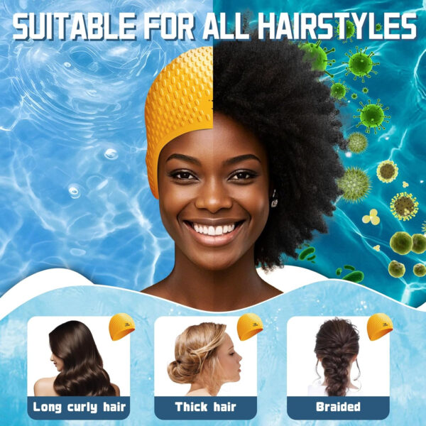 689c560c90fe36c3dd46515ea54db2fb032037257fb1a53477507.jpg Large Swim Cap Silicone Swim Cap Keep Your Hair Dry While Swimming