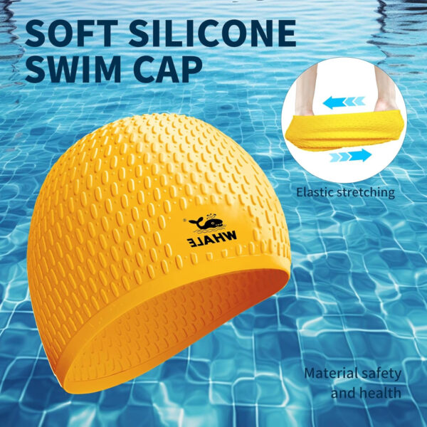 689c56141850ac8cb30078aa7a29678f1349e3631b0f635ddaac7.jpg Large Swim Cap Silicone Swim Cap Keep Your Hair Dry While Swimming