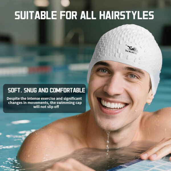 Large Swim Cap Silicone Swim Cap Keep Your Hair Dry While Swimming