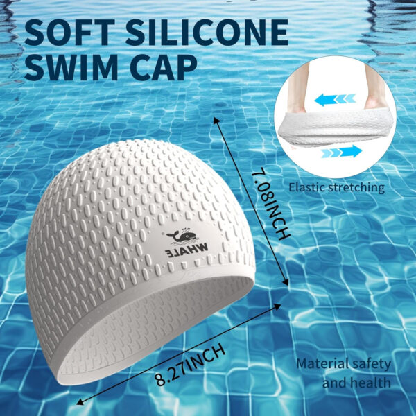 Large Swim Cap Silicone Swim Cap Keep Your Hair Dry While Swimming
