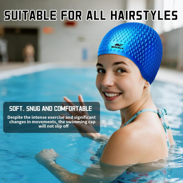 Large Swim Cap Silicone Swim Cap Keep Your Hair Dry While Swimming