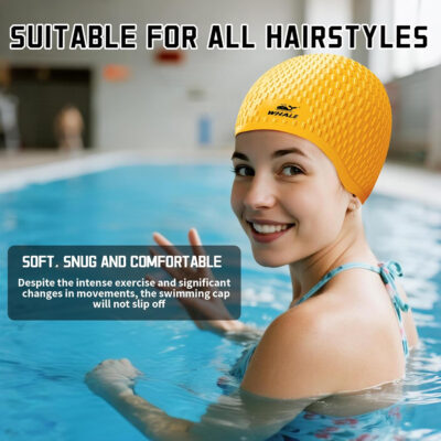 Large Swim Cap Silicone Swim Cap Keep Your Hair Dry While Swimming