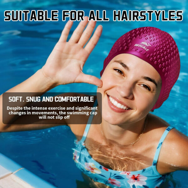 Large Swim Cap Silicone Swim Cap Keep Your Hair Dry While Swimming