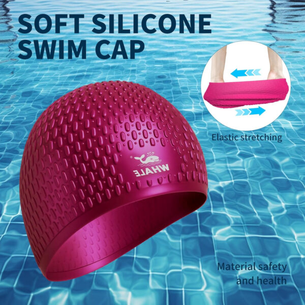 Large Swim Cap Silicone Swim Cap Keep Your Hair Dry While Swimming