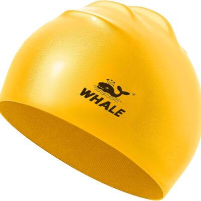 Silicone Swim Cap - Waterproof Non-Slip High Elasticity - Keeps Hair Dry Perfect for Men and Women Large Swimming Cap