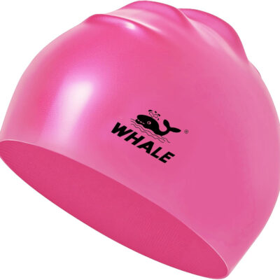 Silicone Swim Cap - Waterproof Non-Slip High Elasticity - Keeps Hair Dry Perfect for Men and Women Large Swimming Cap