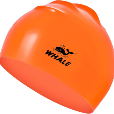 Silicone Swim Cap - Waterproof Non-Slip High Elasticity - Keeps Hair Dry Perfect for Men and Women Large Swimming Cap