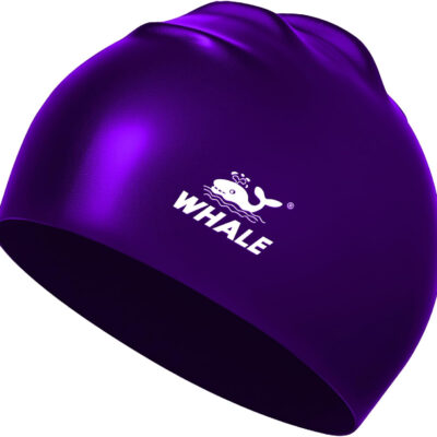 Silicone Swim Cap - Waterproof Non-Slip High Elasticity - Keeps Hair Dry Perfect for Men and Women Large Swimming Cap