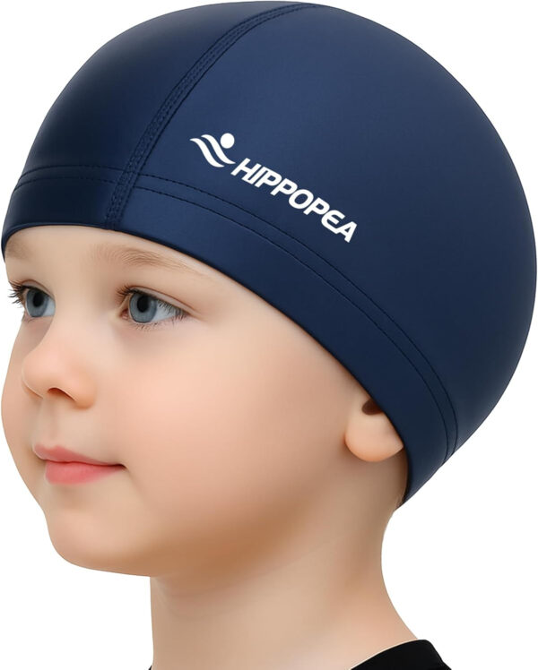 689c611748c8ddcd8bfd952d9afd3783eea80aee8815b4e950c1f.jpg Water Resistant Fabric Swim Cap with PU Coating Layer - Elastic Cloth Swimming Cap, Breathable, Lightweight & Comfortable for Women Men Boy Girl