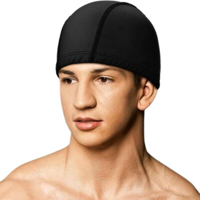 689c6148cd9a4e89f6fd81e0687d596c1aa1f0f970d7e8b8ada05.jpg Swimming Caps for Men Women High Stretch Silicone Fabric Swim Caps Waterproof Layer Breathable Cloth Swimmings Cap Keep Hair Dry with Lightweight Comfortable for Pool Beach Lap Kid Black 9.25 × 6.30 “