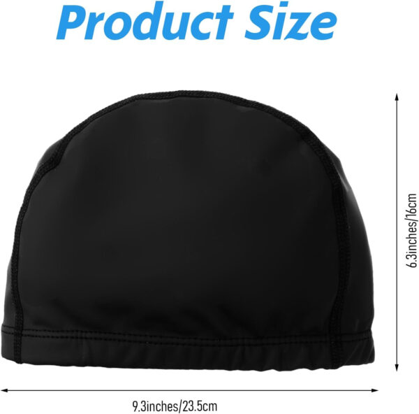 689c614aaa590b17eeae8ba2b3ee7b8fd5f963da7ec43eba929c7.jpg Swimming Caps for Men Women High Stretch Silicone Fabric Swim Caps Waterproof Layer Breathable Cloth Swimmings Cap Keep Hair Dry with Lightweight Comfortable for Pool Beach Lap Kid Black 9.25 × 6.30 “