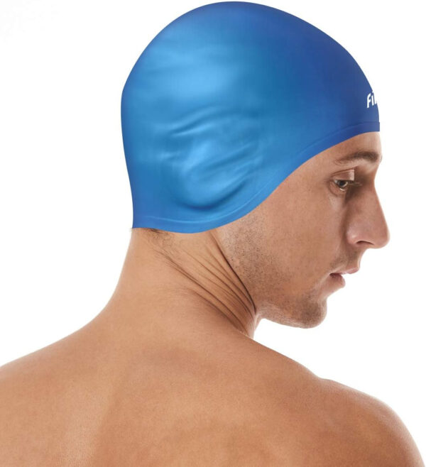 689c618a8a3d86bf2bd93a74e3221ffe65062cf6ae88b85e8acc5.jpg Firesara Swim Cap, Original Updated Swimming Cap 3D Ergonomic Design Comfortable Durable Ear Protection for Women Kids Men Adults Boys Girls for Long or Short Hair with Nose Clip and Ear Plugs