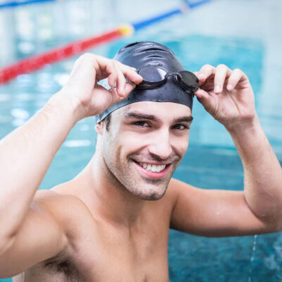 689c61c57e78ce45830f696b4a931097be3d1364ed49e628dbc5e.jpg Syhood 6 Pieces Unisex Adult Silicone Swim Cap Waterproof Swimming Hat Non Slip Pool Hat Elastic Silicone Cap for Long and Short Hair
