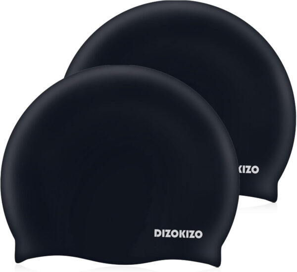 689c63fa99559ffb1a82c6314e0866f74ab0d19f7b2bbea8ea769.jpg 2pcs High Elasticity Silicone Swim Cap for Women and Men, Comfortable Non-Slip Swimming Caps for Long and Short Hair, Durable Waterproof Swim Hats for Adults, Keep Hair Dry