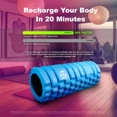 689c6545c544d0e99f9f2df18282bbce26cb6f4a4c3751750922c.jpg 321 STRONG Foam Roller - Medium Density Deep Tissue Massager for Muscle Massage and Myofascial Trigger Point Release, with 4K eBook