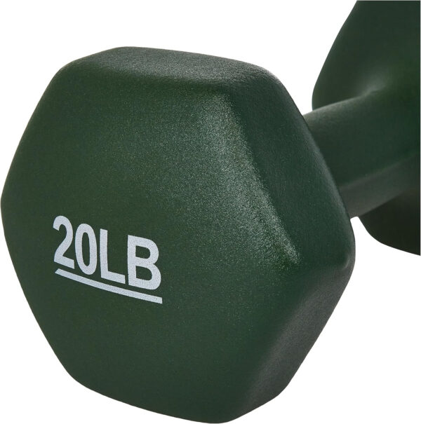 Amazon Basics Neoprene Dumbbell Hand Weights for Exercise and Muscle Toning