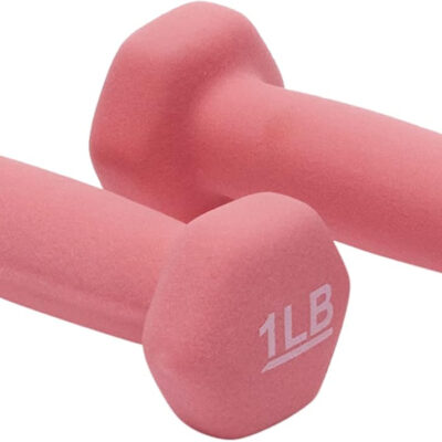 Amazon Basics Neoprene Dumbbell Hand Weights for Exercise and Muscle Toning