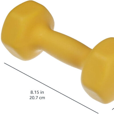Amazon Basics Neoprene Dumbbell Hand Weights for Exercise and Muscle Toning