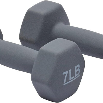 Amazon Basics Neoprene Dumbbell Hand Weights for Exercise and Muscle Toning