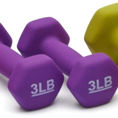 Amazon Basics Neoprene Dumbbell Hand Weights for Exercise and Muscle Toning
