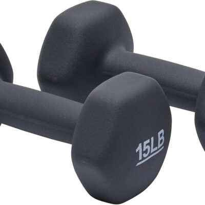 Amazon Basics Neoprene Dumbbell Hand Weights for Exercise and Muscle Toning