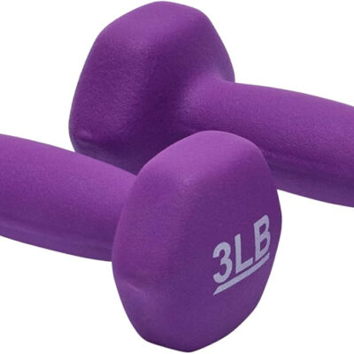 Amazon Basics Neoprene Dumbbell Hand Weights for Exercise and Muscle Toning
