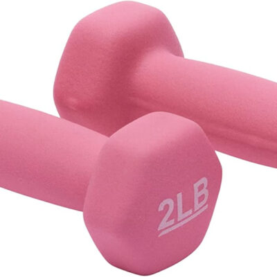 Amazon Basics Neoprene Dumbbell Hand Weights for Exercise and Muscle Toning