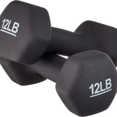 Amazon Basics Neoprene Dumbbell Hand Weights for Exercise and Muscle Toning