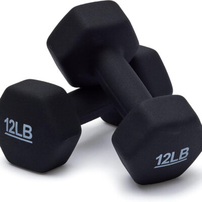 Amazon Basics Neoprene Dumbbell Hand Weights for Exercise and Muscle Toning