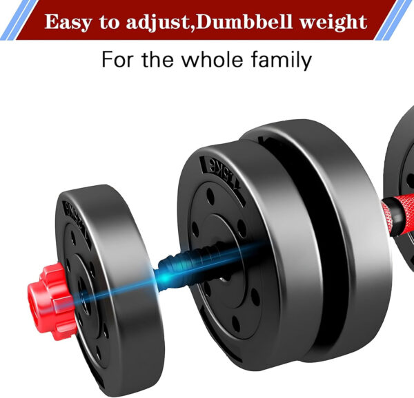 689c678193501fb357323a0cc19cb53881dc98f7561e623e17bac.jpg Adjustable-Dumbbells-Sets,Free Weights-Dumbbells Set of 2 Convertible To Barbell A Pair of Lightweight for Home Gym,Women and Men Equipment
