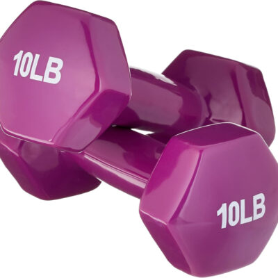 Amazon Basics Vinyl Coated Dumbbell Hand Weights