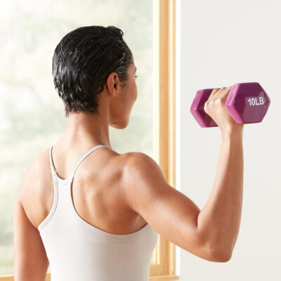 Amazon Basics Vinyl Coated Dumbbell Hand Weights