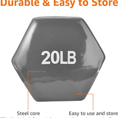 Amazon Basics Vinyl Coated Dumbbell Hand Weights