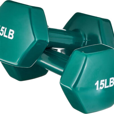 Amazon Basics Vinyl Coated Dumbbell Hand Weights