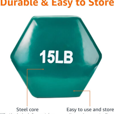 Amazon Basics Vinyl Coated Dumbbell Hand Weights