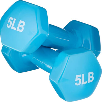 Amazon Basics Vinyl Coated Dumbbell Hand Weights