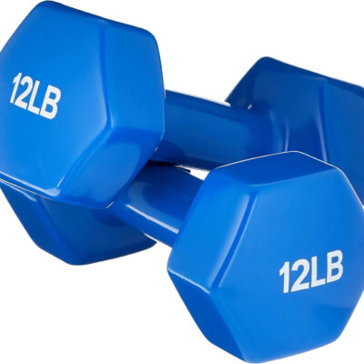 Amazon Basics Vinyl Coated Dumbbell Hand Weights