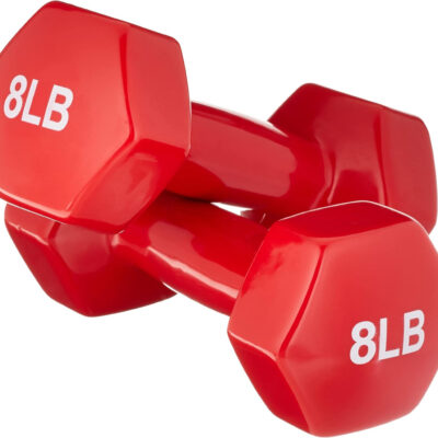 Amazon Basics Vinyl Coated Dumbbell Hand Weights
