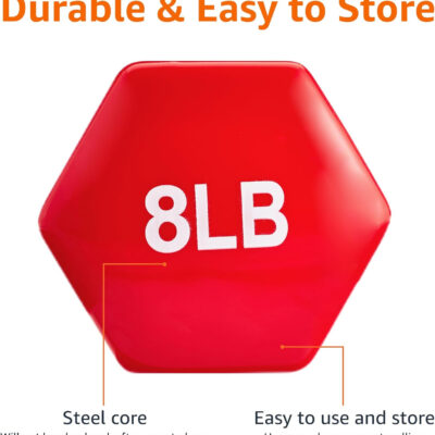 Amazon Basics Vinyl Coated Dumbbell Hand Weights