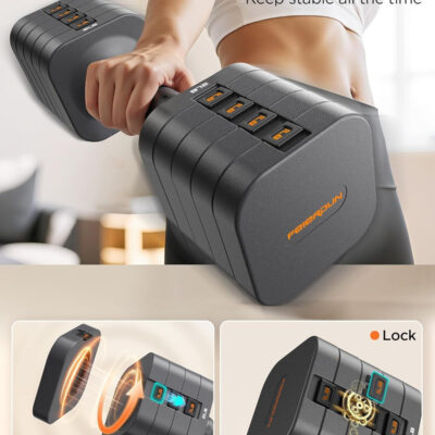 689c6c5fcb22df8f17496fcb9a6a58eccee47892823d418b6f69e.jpg FEIERDUN 5-in-1 Adjustable Dumbbell Set of 2, 20LBS/10LBS Hand Weights for Women, 1s-Adjust Dual-Stable Dumbbell Set for Women Home Gym & Outdoor